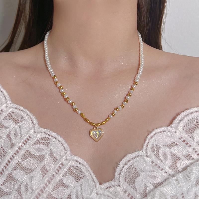 Жемчужное ожерелье женское нишевое легкое роскошное дизайнерское модное темпераментное цепочка на ключицу цепочка на шею цепочка на свитер цепочка из бисера