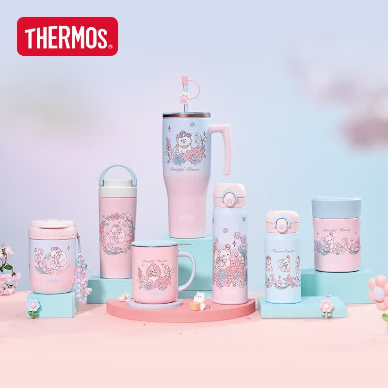 Thermos Термокружка для кофе 380 мл с крышкой для двух напитков