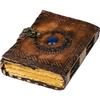 Кожаный журнал с застежкой Журнал с драгоценными камнями Блокнот для письма Пустой блокнот Блокнот ручной работы Чакра Журнал Дневник