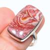Подарочное кольцо из натурального драгоценного камня Rosetta Jasper из стерлингового серебра 925 пробы S.8.5 I9f59