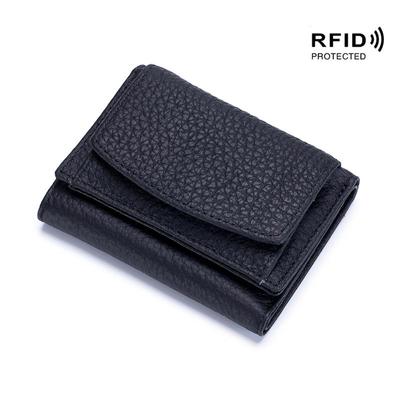 Кожаный кошелек с блокировкой RFID, держатель для кредитных карт, кошелек, чехол для денег, карман для монет для мужчин и женщин, модная сумка 2023 г.