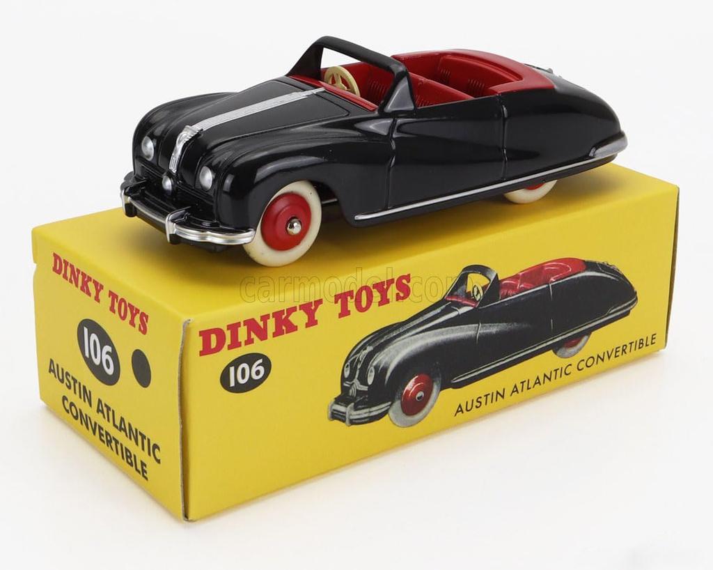 DINKY TOYS Dinky Austin Atlantic Convertible 1955 Black Reproduction Diecast Model Car 1/43
