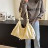 Casual Pleated Bag Women's Niche 2025 New Portable Shoulder Bag Simple Large Capacity Messenger Bag