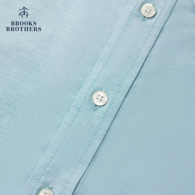Мужская рубашка Brooks Brothers Оксфорд с коротким рукавом, легко ухаживать