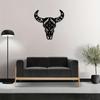 Cow Skull Metal Wall Art – Elegant Iron Silhouette for Interior Decoration, Stylish Home Office & Living Room Wall Hangings