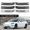 2Pcs For Tesla Model 3/Model Y Auto Rear Bumper Foot Plate Rear Trunk Sill Guard Cover Car Door Edge Protector