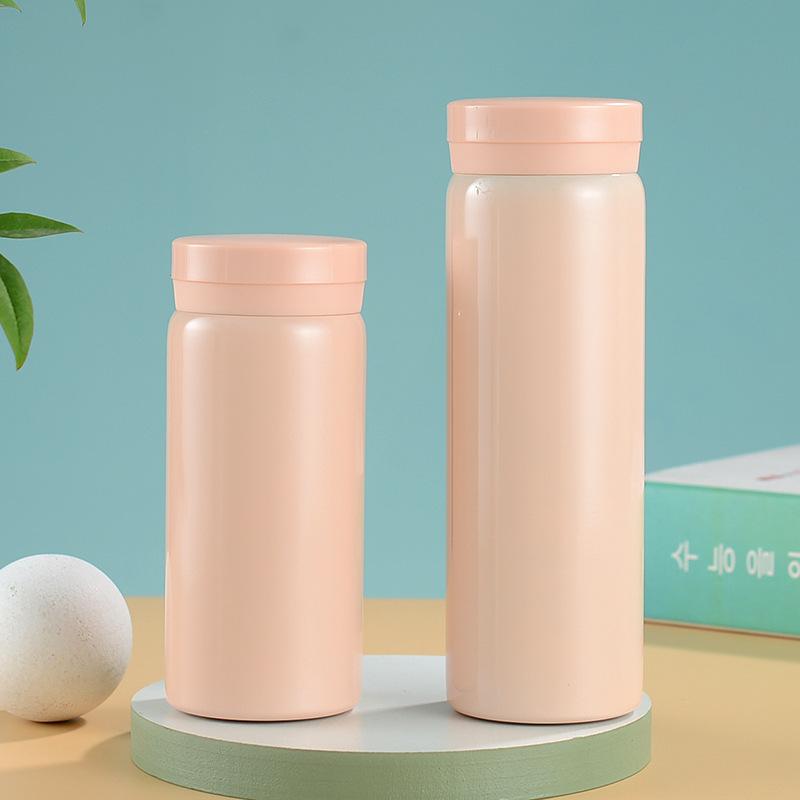 Мини-термос из нержавеющей стали, симпатичная и удобная, маленькая и изящная карманная чашка для воды, для автомобиля, простая и удобная чашка