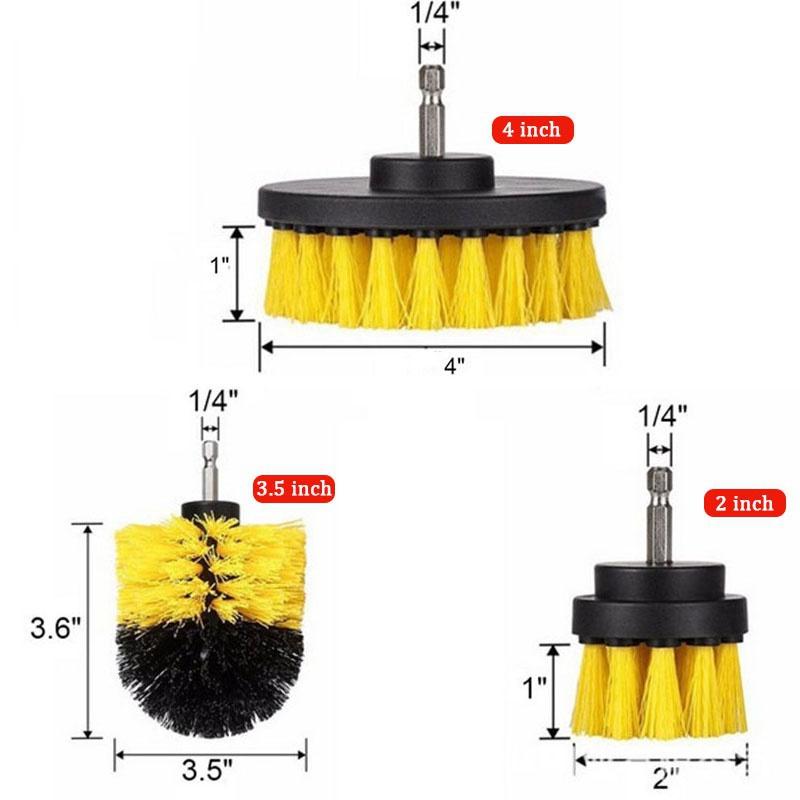 Drill Brush Cleaner Scrubbing Brushes for Bathroom Surface Grout Tile Tub Shower Kitchen Auto Care Cleaning Tools