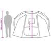 Fishing Tent for 4 Persons Brown Waterproof