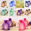 50Pc Organza Gift Bags Jewelry Candy Bag Wedding Favors Bags Mesh Gift Pouches