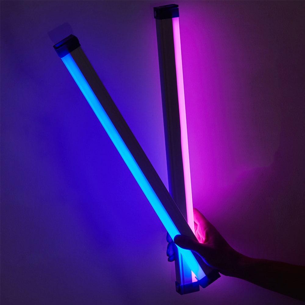 Цветная светодиодная трубка RGB 17 см / 32 см, USB-светильник, ночник, фиолетово-синий световой стержень, лампа для комнаты, ручной, подвесной, заполняющий свет, фотодекор