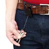 Retractable Pull Chain Reel Id Card Badge Keychain Holder Recoil Belt Clip