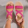 Lightweight Soft-soled Sandals Women's Summer Flat-soled Student Sandals Women's Round Head Breathable Beach Sandals
