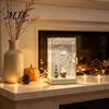 Handmade Decorative Lamp DIY Snow Scenery Night Light, Christmas Flowing Snowy Street Material Thoughtful Gift for Friends Pack, Tales