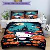 3pcs Halloween Hello Kitty Duvet Cover Set for Bedroom - Includes 1 Duvet Cover and 2 Pillowcases (Core Not Included) yy251015242