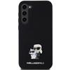 Karl Lagerfeld Силиконовый чехол Karl&Choupette Metal Pin для Samsung Galaxy S24+ - черный