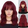 Синтетический короткий волнистый парик с челкой, накладные волосы, парики средней длины до плеч для женщин, термостойкие волосы для ежедневного использования на вечеринках