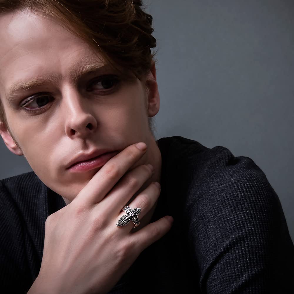 Artemis Classic Многослойный крест Серебро Серебряные аксессуары для мужчин и Бренд Серебро 925 Кольцо, Кольцо, ACR0286, Женщины, Ювелирные изделия, Кольцо,