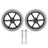 2pcs 6inch Wheelchair Front Wheel PU Universal Wear Resistant Prevent Slip Wheelchair Replacement