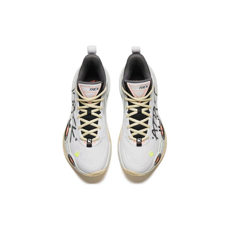 Anta Raid 1 Низкие Баскетбольные Кроссовки Мужские Бело-Серо-Зеленые Кроссовки 112421109-1