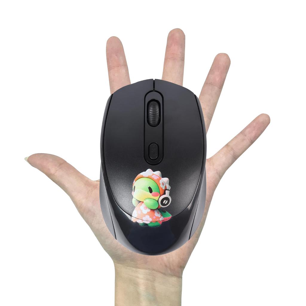 2.4Ghz USB Wireless Mouse, Quiet, Wireless, Compact, 4-Button, Optical, Lightweight, Portable, Compatible with PCs, Computers, Laptops, Windows, Mac,