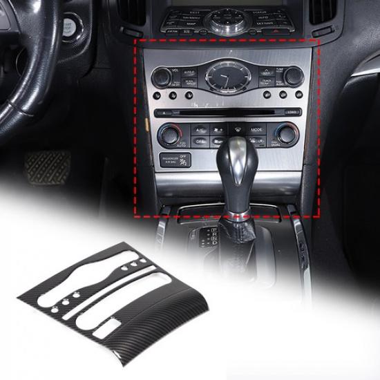 Carbon ABS Console Air condition Panel Cover Trim for Infiniti G Series 07-13