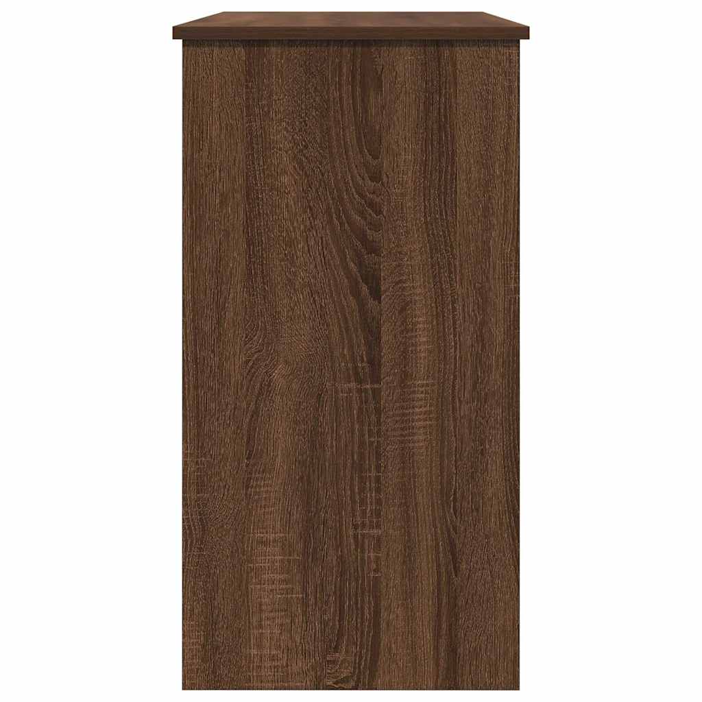 Desk Brown Oak Effect 80 x 40 x 75 cm Engineered Wood