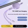 240 Вт выдвижной кабель Type C на USB C PD Quick Charge Быстрая зарядка Type C на Type C для Cubot KingKong Mini 2 Y6
