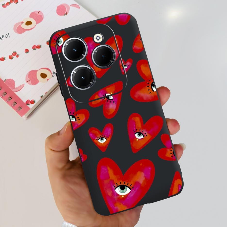 Чехол для Infinix Hot 40 Pro X6837 Милый Модный Чехол Мягкий Силиконовый Чехол для Телефона Для Infinix Hot 40i Hot40 Pro Hot40i Чехлы Бампер
