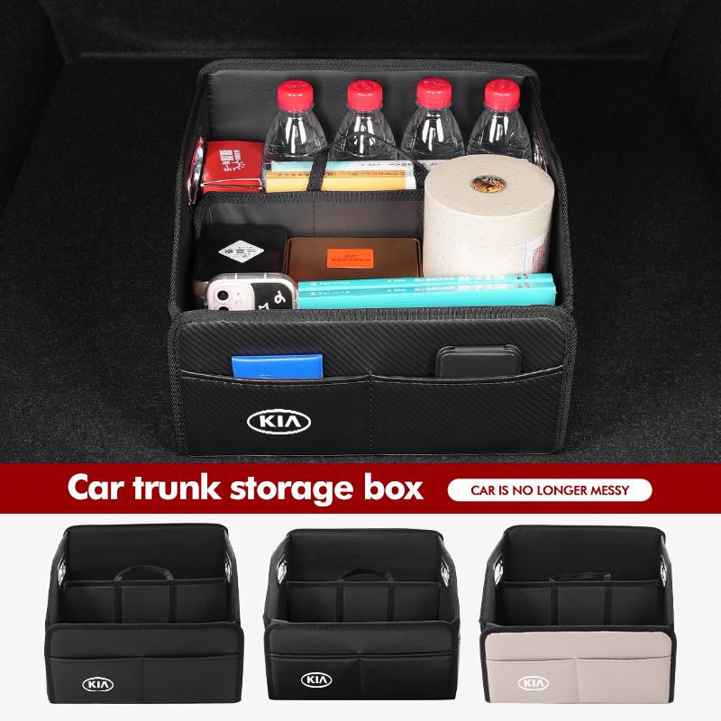 AABIU1 Car Boot Organiser Storage Box Foldable Travel Waterproof Storage Bag For KIA Rio K5 K2 Sportage Ceed Sorento Picanto Stinger
