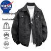 Мужская повседневная куртка из искусственной кожи NASA MARVEL