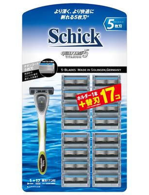 Сменная бритва Quattro 5 Titanium Club Pack 16 (держатель (с лезвием) + лезвия)
