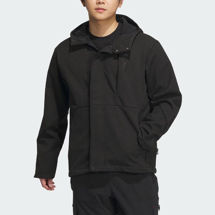 Adidas Wuji Bond Woven Jacket with Monochrome Logo Men Jackets Black IP4932