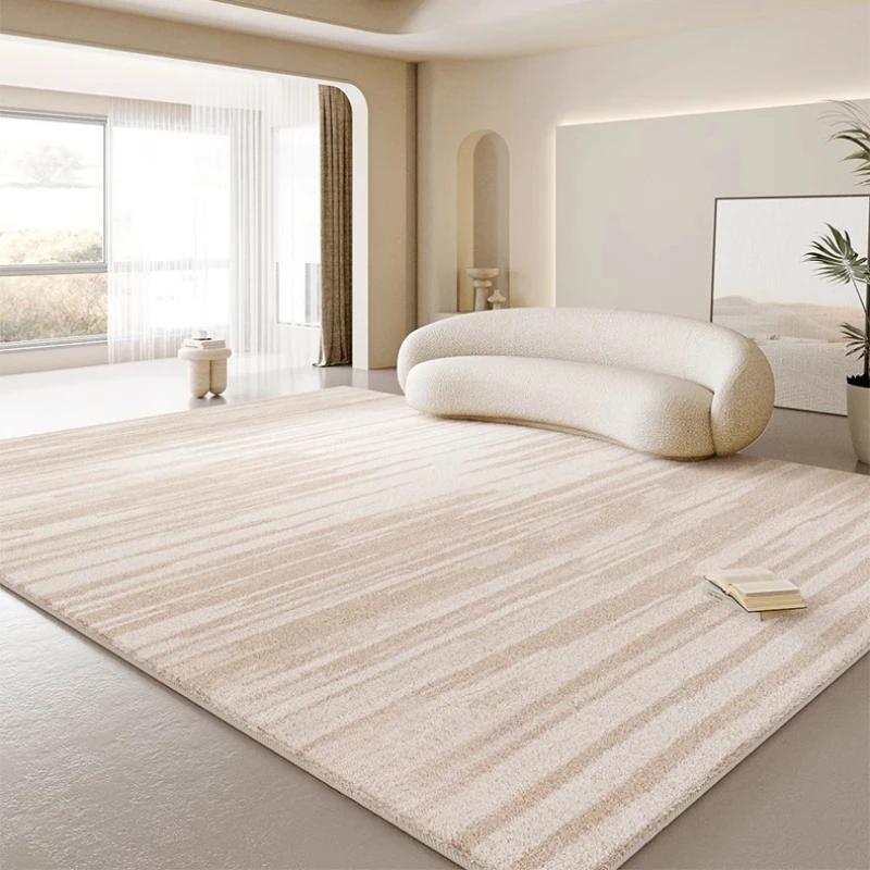 Large Size Living Room Decoration Soft Carpet Cream Style Rugs for Bedroom Thick Washable Bedside Floor Mat Home Fluffy Soft Rug