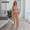 Plus Size Women's Autumn Home Wear Long Sleeve Trousers Loose Casual Pajamas Set