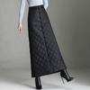 Down Cotton Maxi Skirt Winter Warm Women