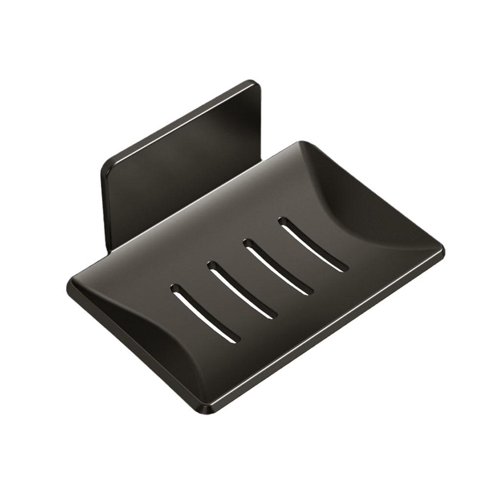 Soap Rack No Drilling Wall Mounted Double Layer Soap Dish Accessories Rack Holder Storage 2024 Bathroom C0E1