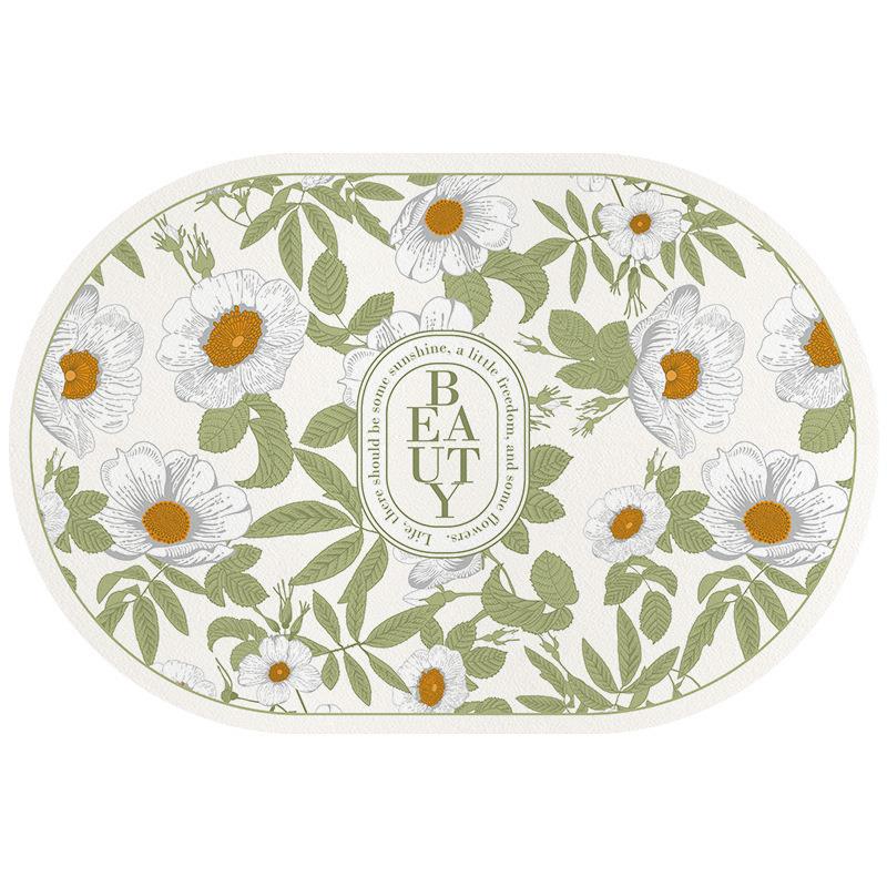 Ins Diatom Mud Bath Absorbent Mat Toilet Toilet Door Cushion Non-slip Quick Drying Mat Carpet