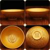 Golden Blessing Bowl Spiritual Decorative FuOrnaments Wealth Attracting Desktop Decoration Good Luck Bringer for Home Collection