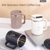 304 Stainless Steel Mug Double-Wall Milk Tea Cup Portable Thermal  Water Cup  Drinking Cup