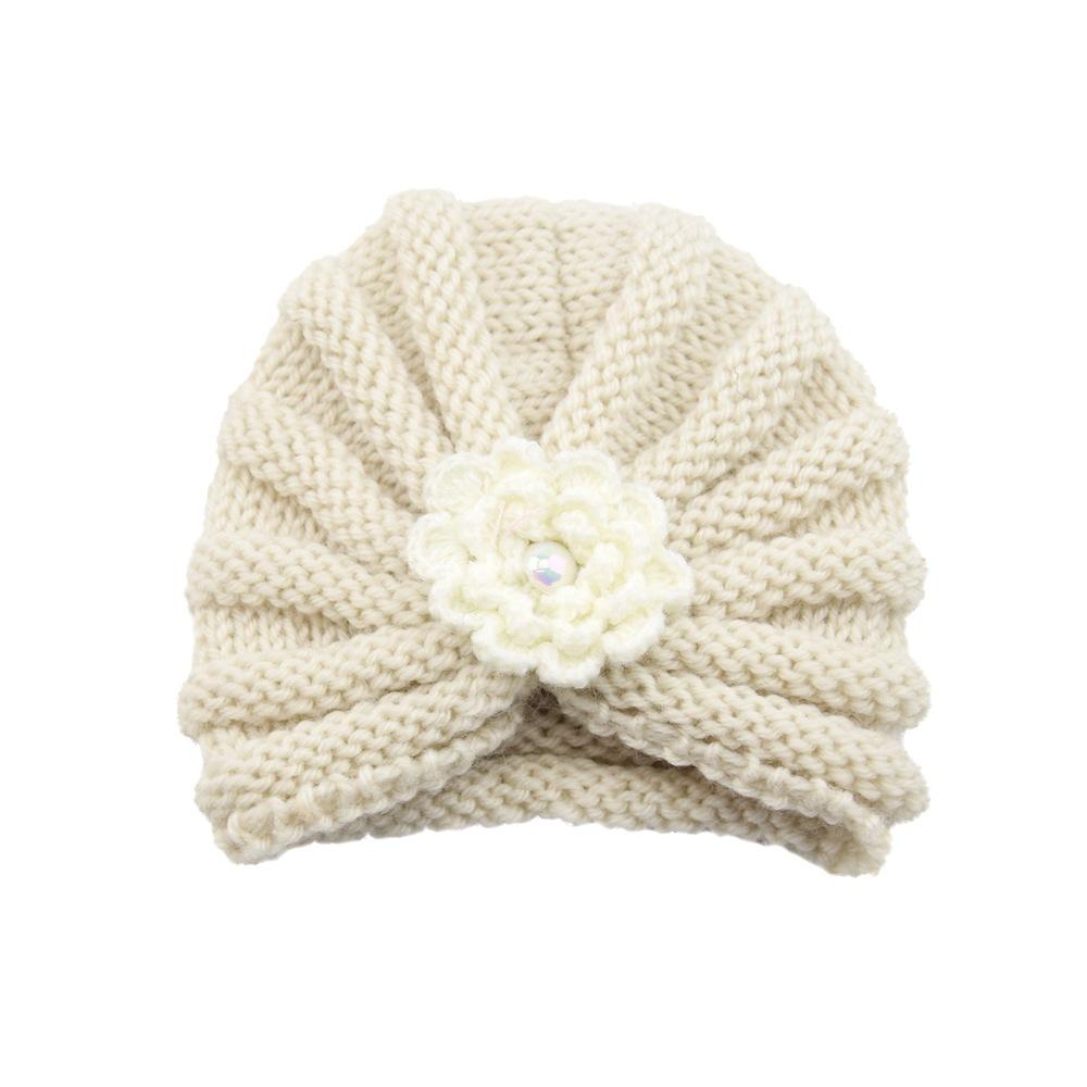 Детская шерстяная индийская шапка Camellia Pearl, теплая, вязаная, для новорожденных, на осень и зиму