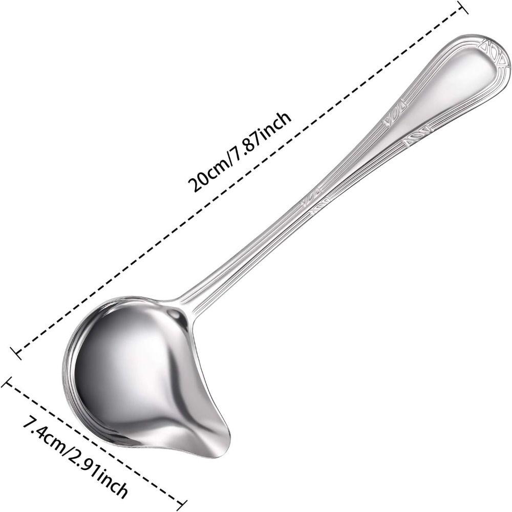 1/2pcs 7.87*2.91 Inch Household Spoon Set Silver Skimming Spoon Creative Duckbill Scoop Kitchen