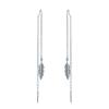 Серебряные серьги с фианитами (2022954)