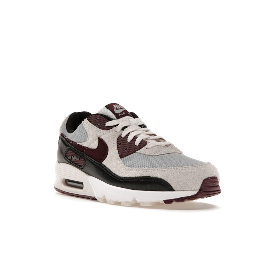 Nike Кроссовки Air Max 90 Burgundy Crush Мужские Серый Волк-Серый Фантом DQ4071-004