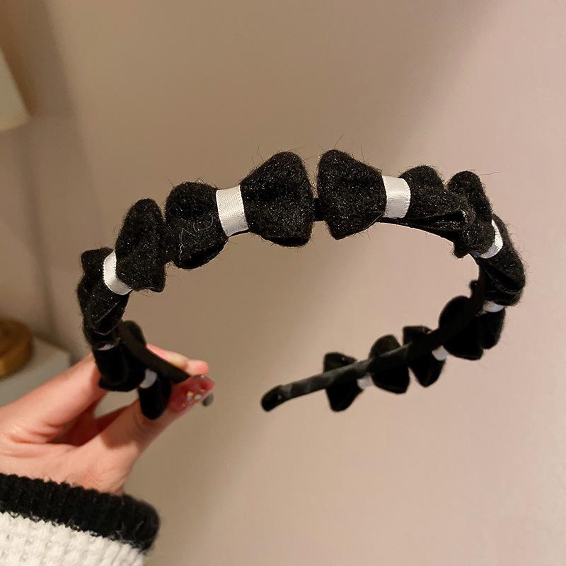 Diamond Pearl Gauze Sponge Headband: Fresh Japanese-Korean Fairy Style Accessories