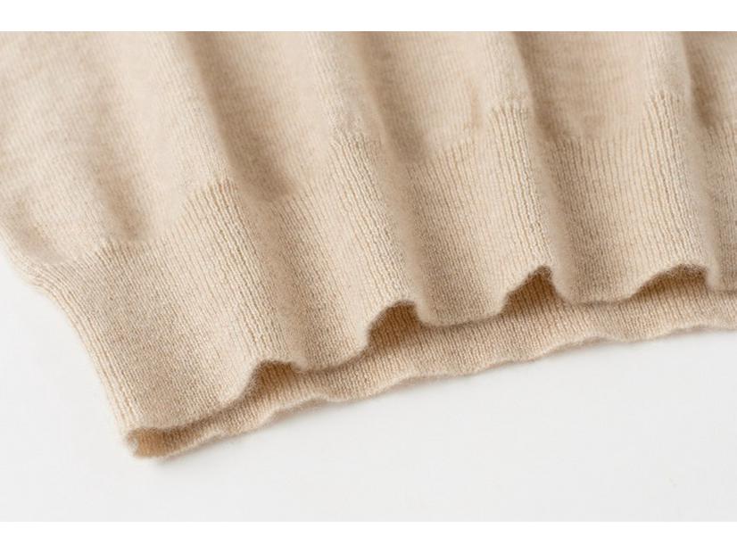 Женский свитер большого размера из 100% чистого кашемира свободного кроя, теплый, с воротником поло