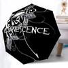 1 шт. Автоматический зонт Evanescence Roses, 8 спиц, портативный, складной, черный железный каркас, для улицы, пляжа, путешествий, пляжный зонт 194