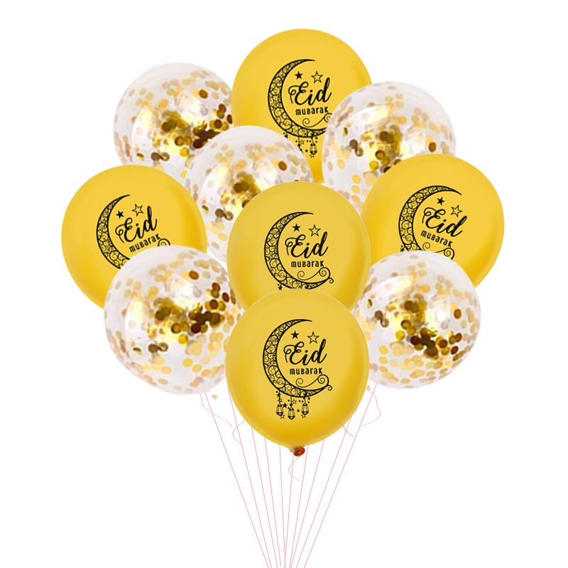 Eid Mubarak Latex Balloon Ramadan Decorations For Home Air Globos Islamic Muslim Party 2025 Ramadan Kareem baloon Gifts Eid