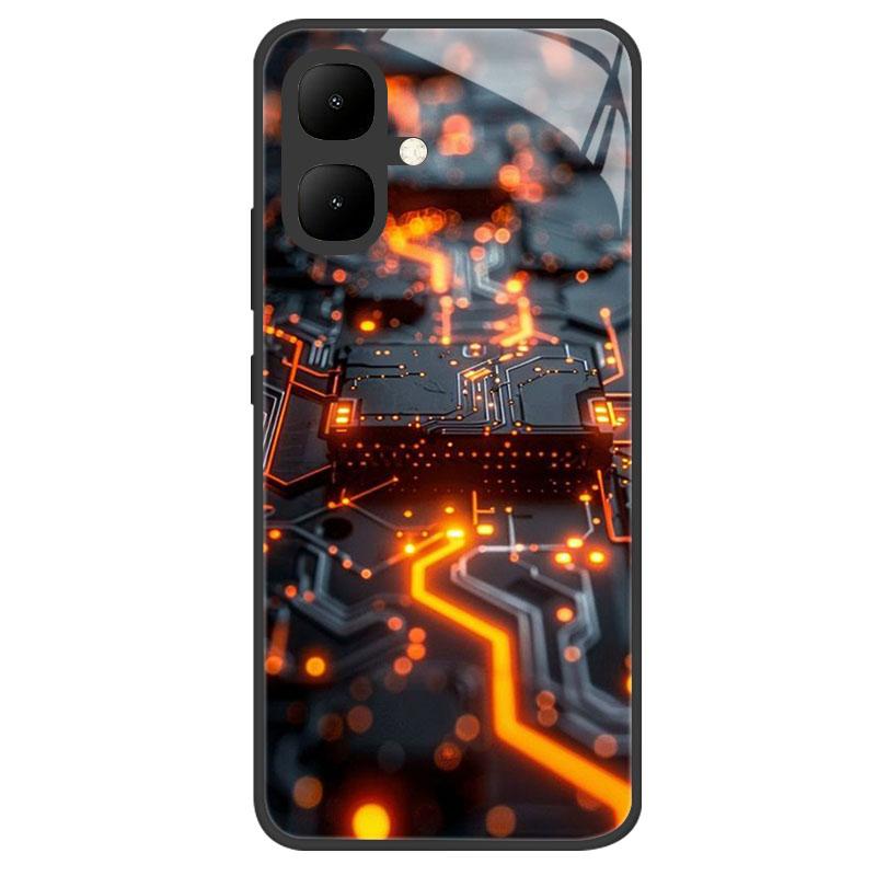 Чехол для Infinix Smart 10 Новый Роскошный Закаленное Стекло Защитный Чехол для Телефона Для Infinix Smart10 X6725 Корпус Полное Покрытие Coque