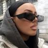 Futuristic Rimless Y2K Sunglasses: 2023 Retro Street Style for Women